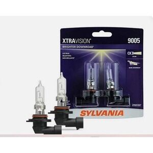 Sylvania 9005 XtraVision Halogen Headlight Bulbs Brighter Downroad 12.8V 65W 2pk